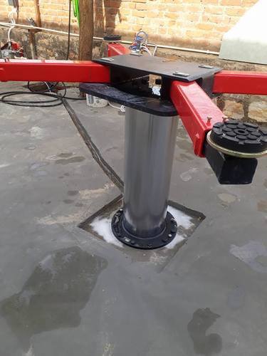 Car Washing Lift - Steel, 2.5m x 4.5m, Red | 2000 kg Capacity, Double-acting Hydraulic System, Remote Control, Corrosion Resistant, Safe, Durable, Easy Operation