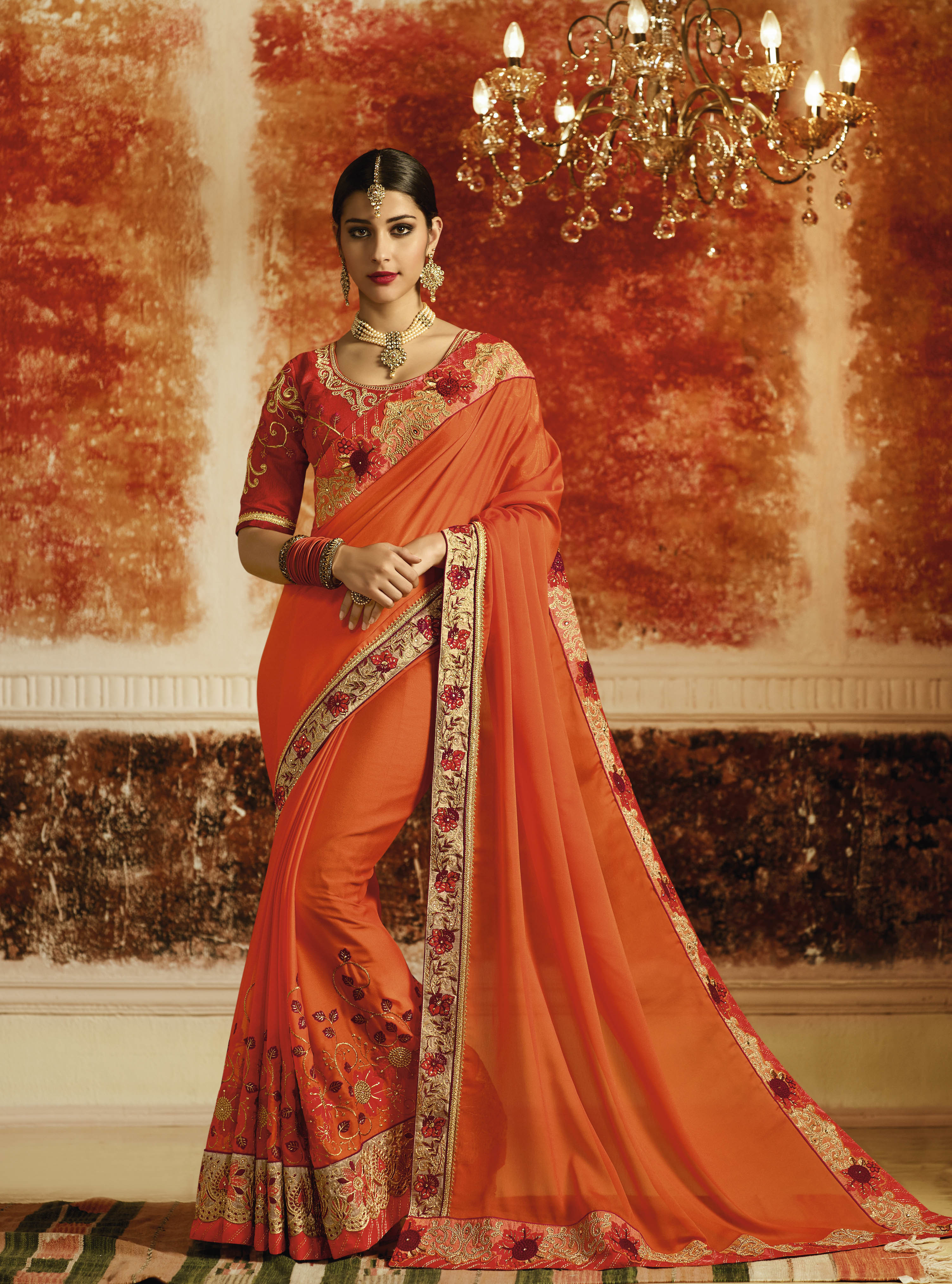 As Per Image Designer Handwork Saree