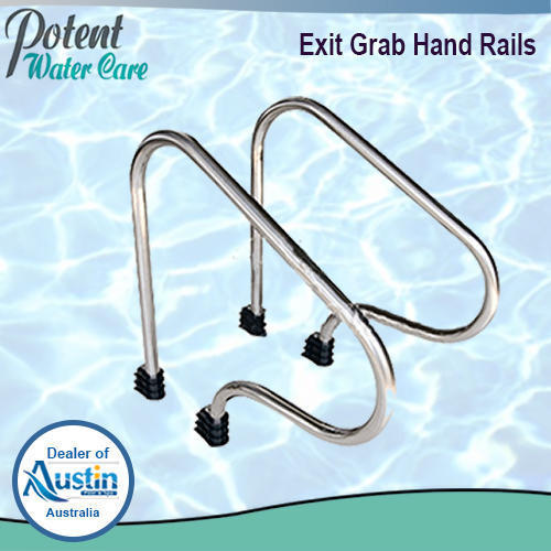 सिल्वर स्विमिंग पूल एग्जिट ग्रैब रेल