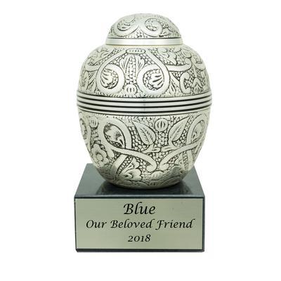 Brass Paw Pet Urn