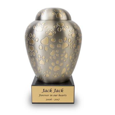 Brass Paw Pet Urn