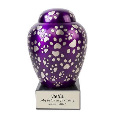 Brass Paw Pet Urn