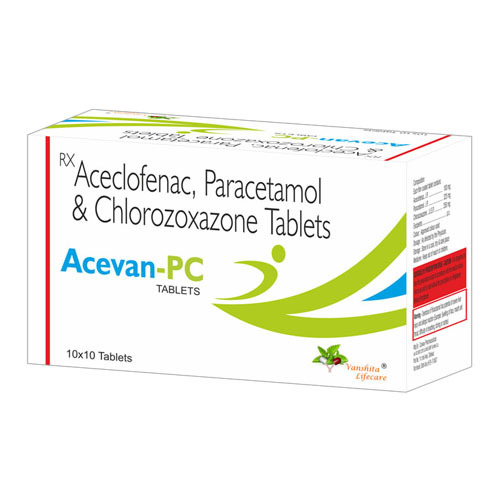 Aceclofenac Paracetamol Chlorzoxazone Tablets