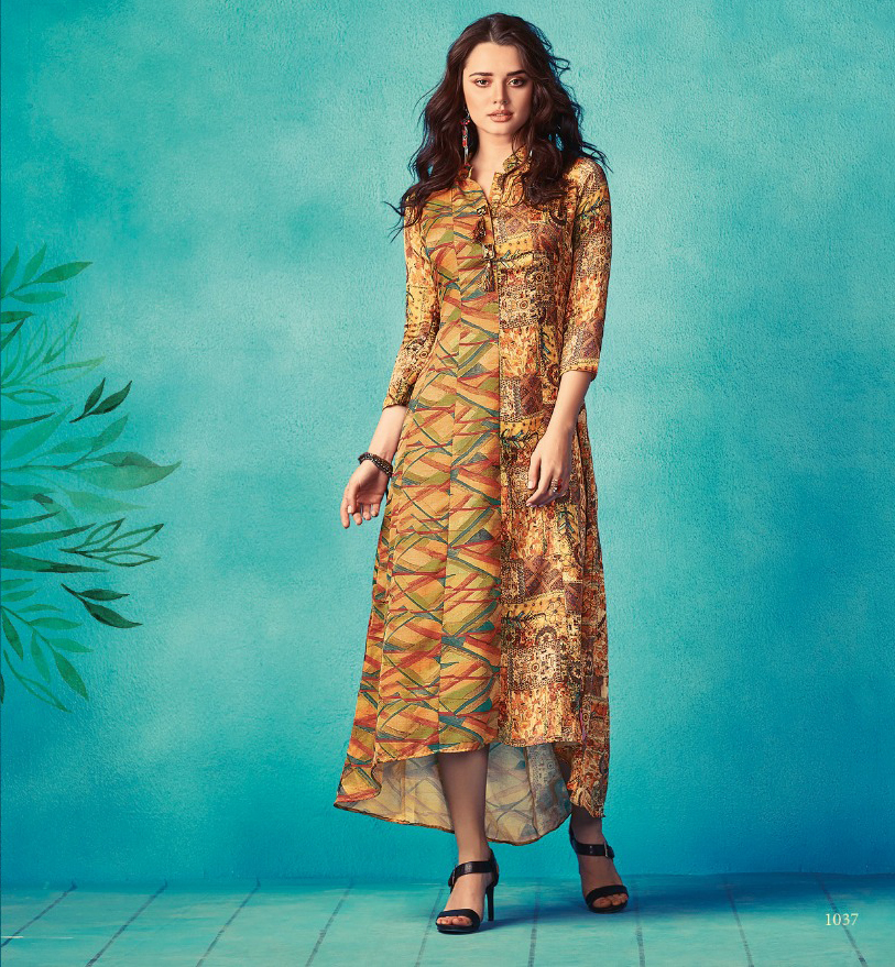 Georgette Fancy Long Gown Style Kurti