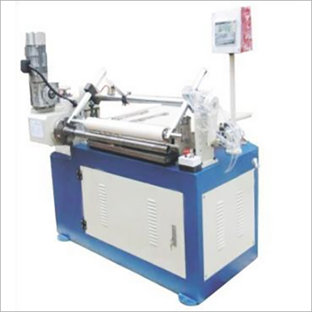 Blue And White Paper Tube Labeling Machine