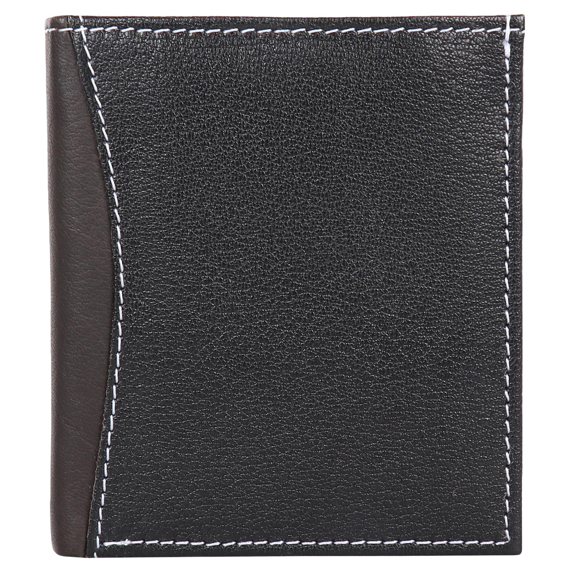Men's Leather Black Wallet Design: Vertical