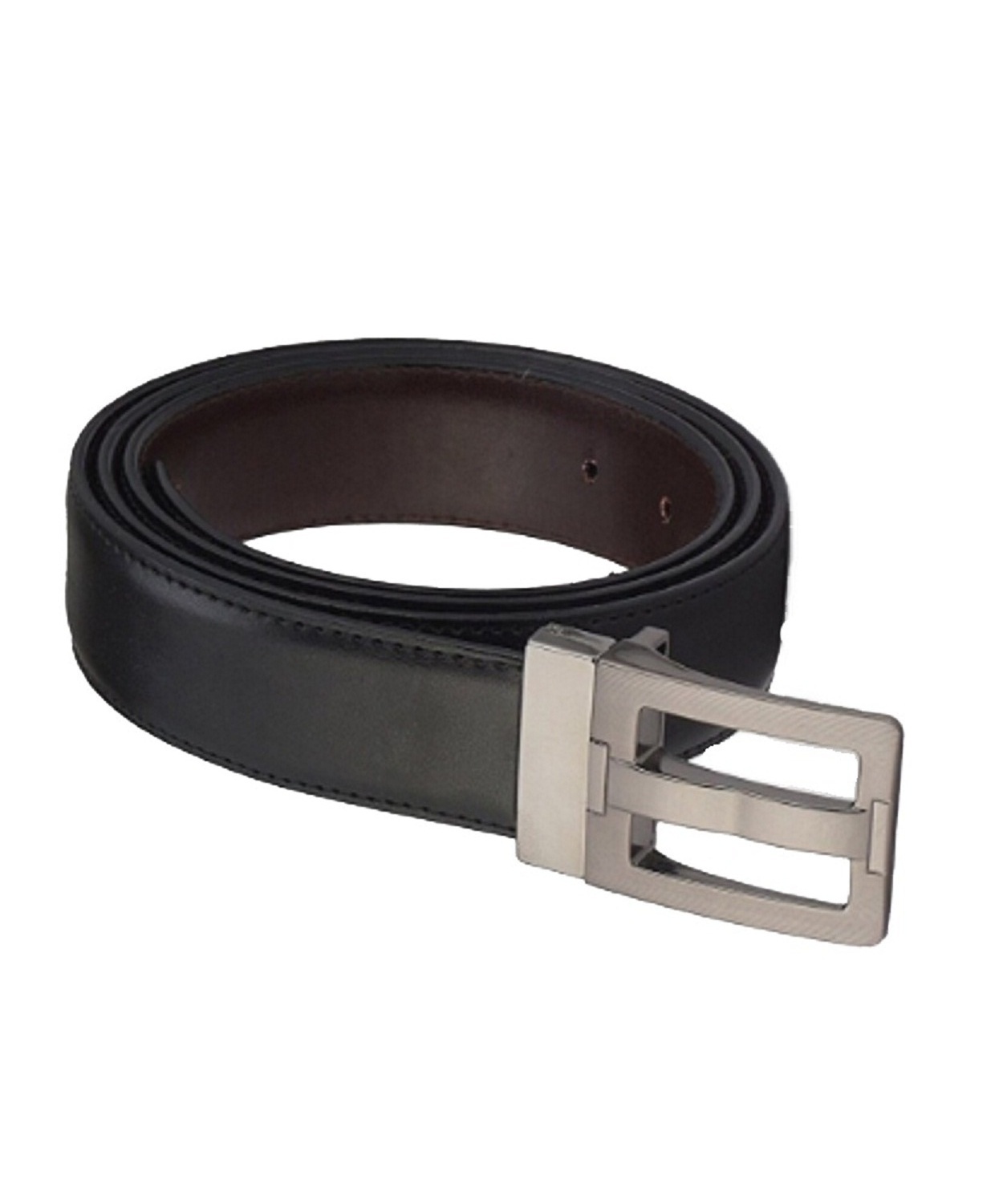 Zinc Men's Pu Reversible Leather Belt