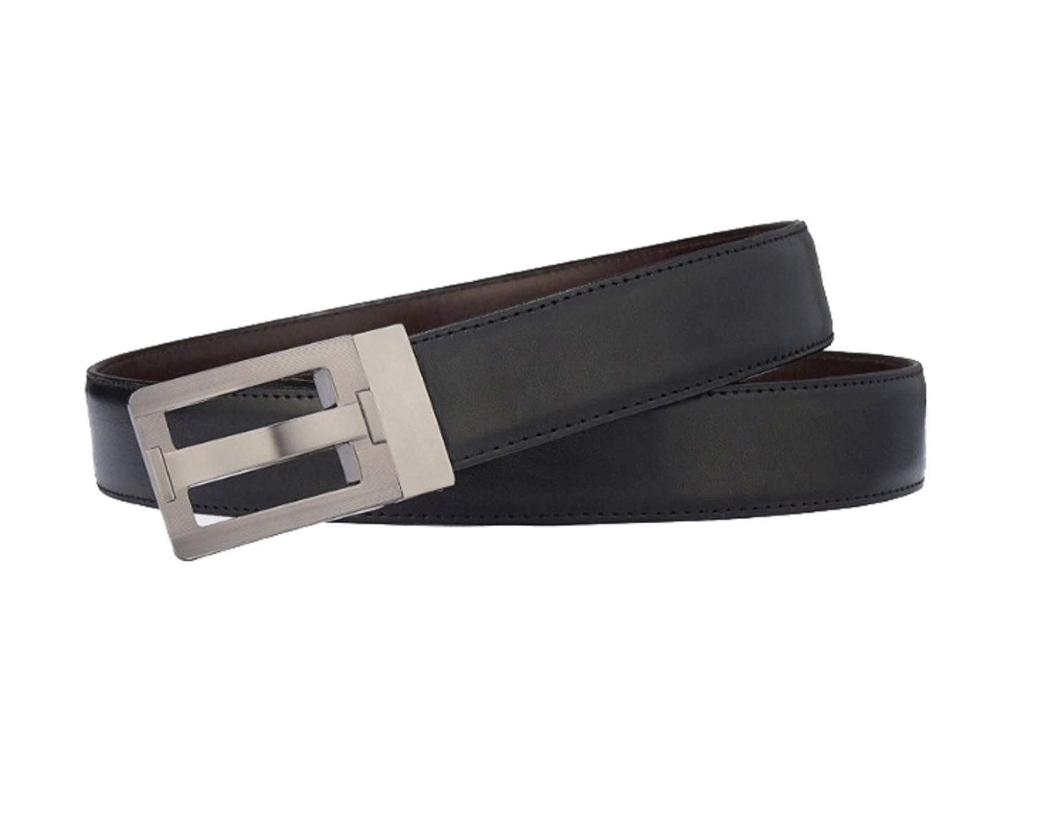Zinc Men's Pu Reversible Leather Belt
