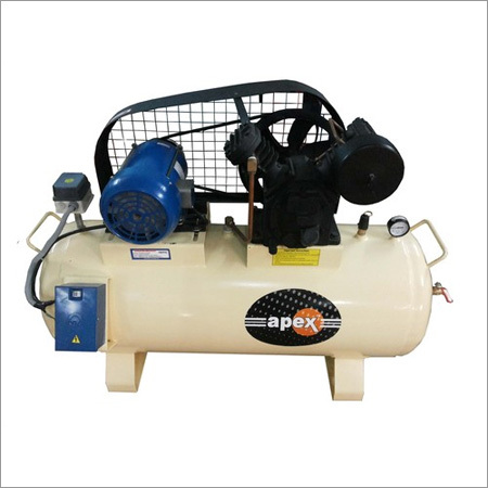 Air Compressor - MS, 220 Litre Receiver, 3 HP Motor | Double Piston, Automatic Safety Valve, Low Noise and Vibration, Heavy Duty Operation