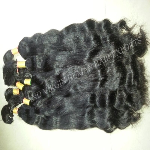 Natural Indian Remi Virgin Bulk Human Hair Wholesale Extension