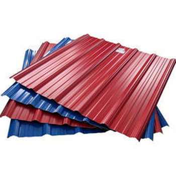 Color Coated Roofing Sheets - 0.4-0.8 mm Thickness, 760-1000 mm Width | Red Glossy Finish, Durable Color Coated Steel, Customizable Length