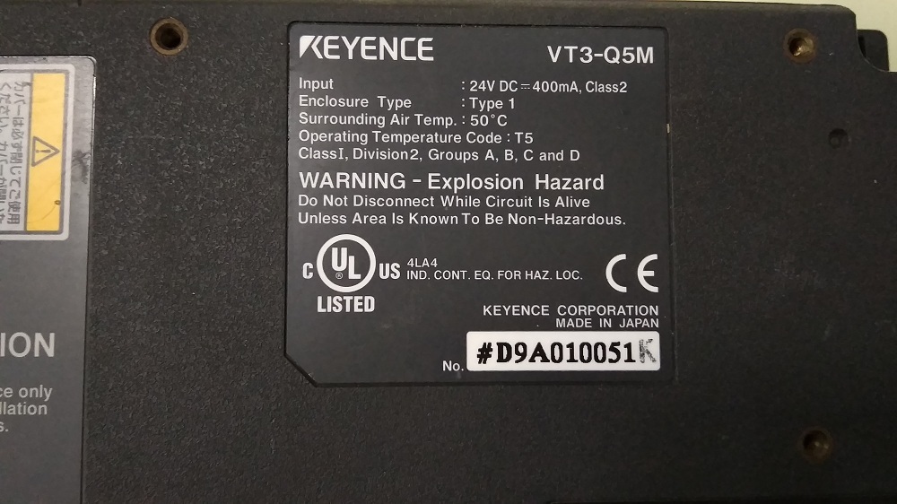 Keyence Hmi