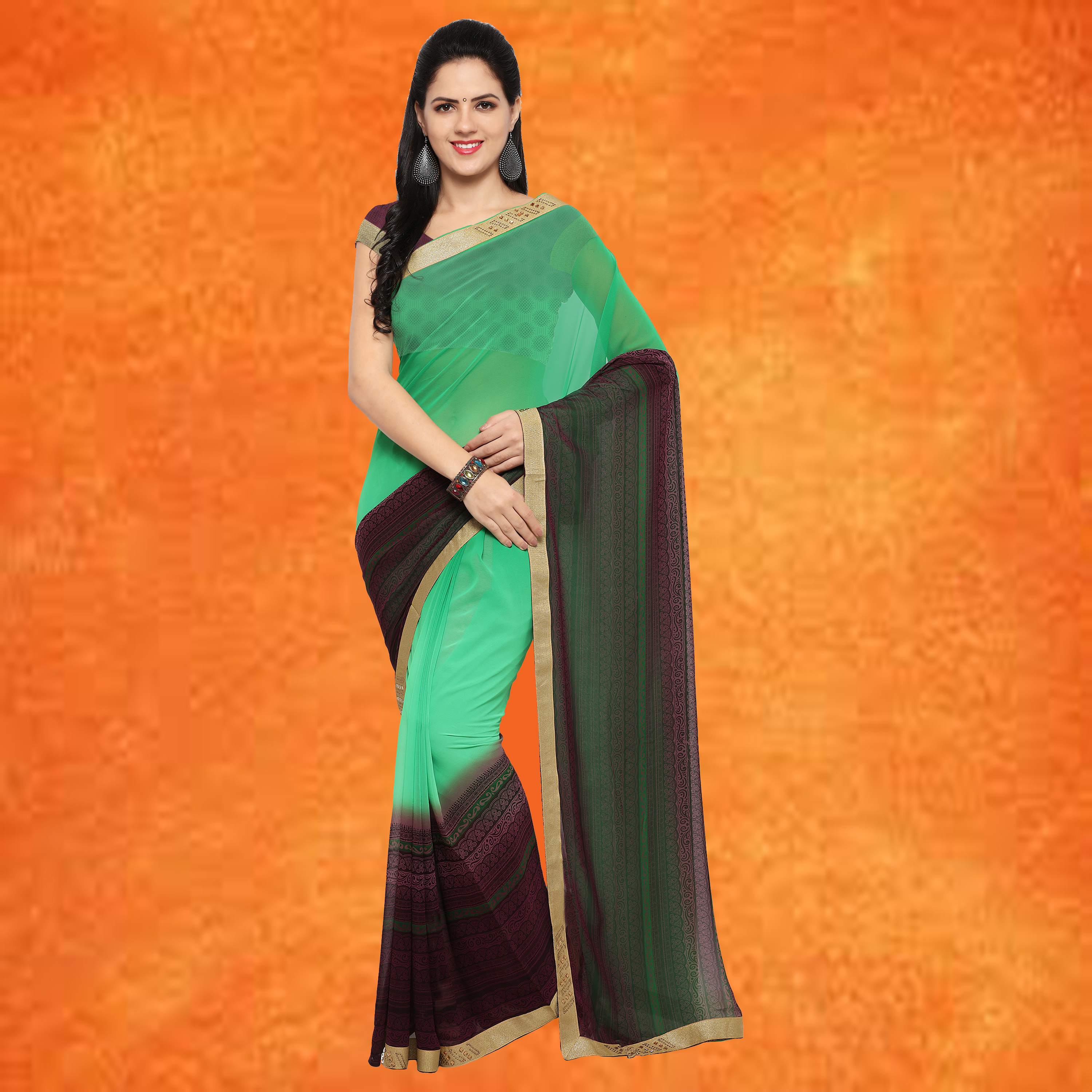 Spring Georgette Printed Saree
