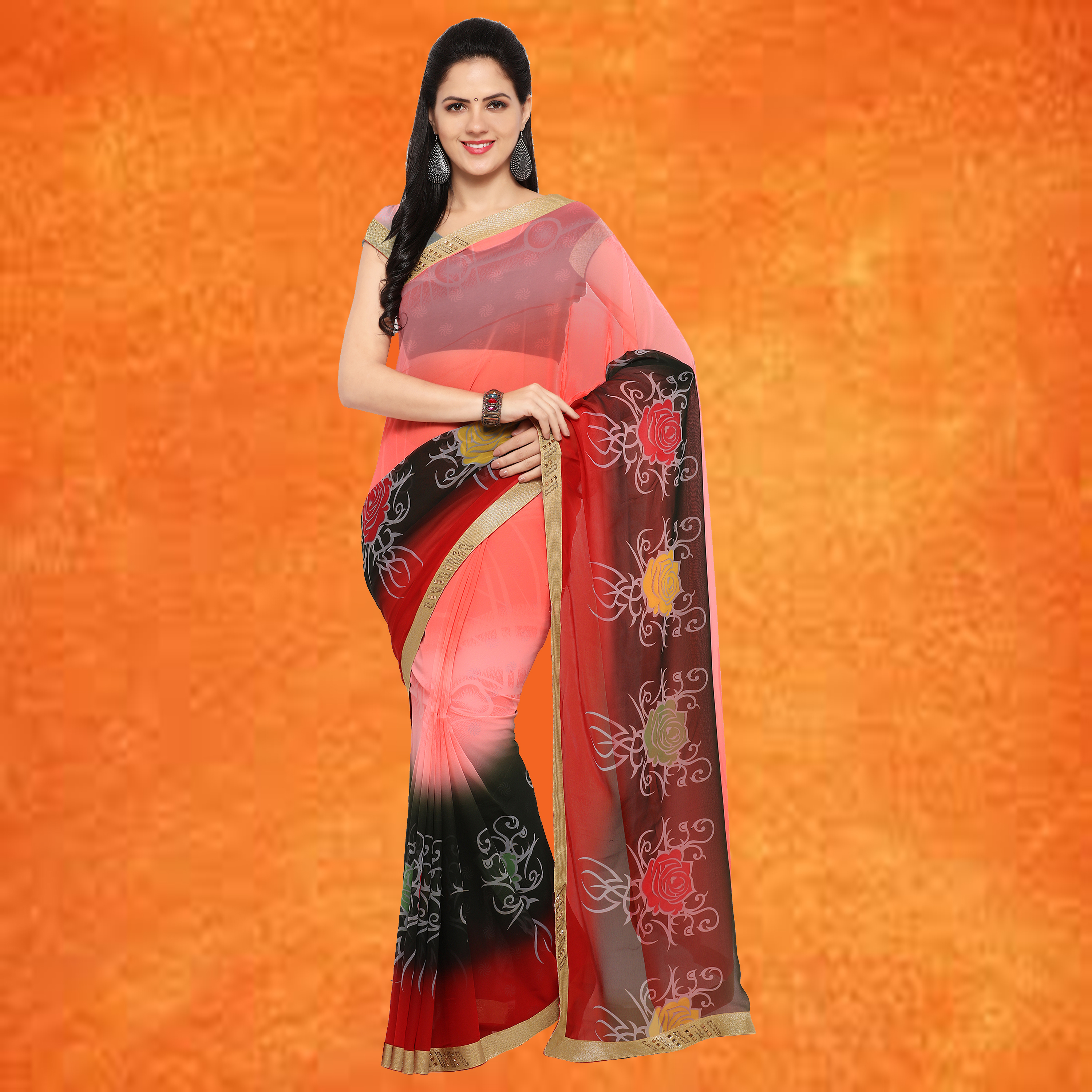 Spring Georgette Printed Saree