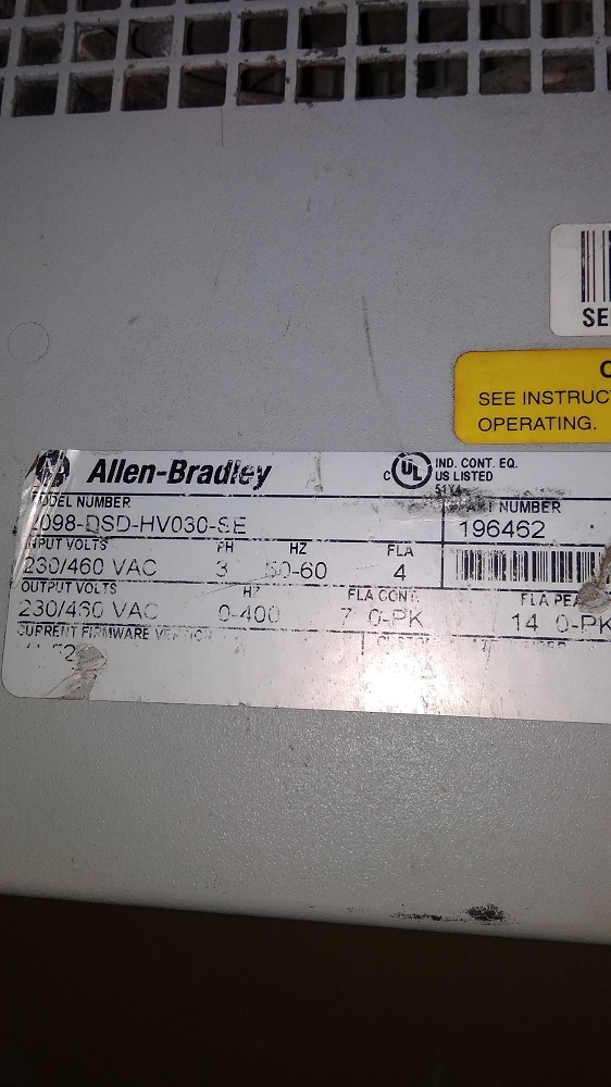 Allen Bradley Servo Drive