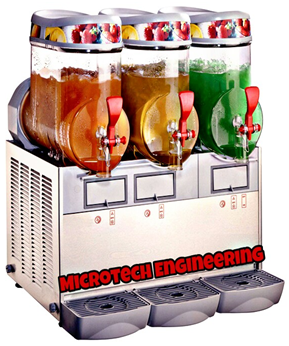 Slush Machine - Stainless Steel & Abs Panels | Electronic Temperature Control, Led Illumination, High Density Food Grade Containers