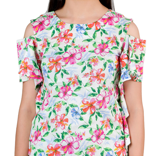 Printed White Top