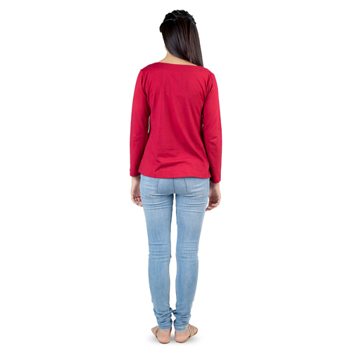 Printed Patchwork Wine Top