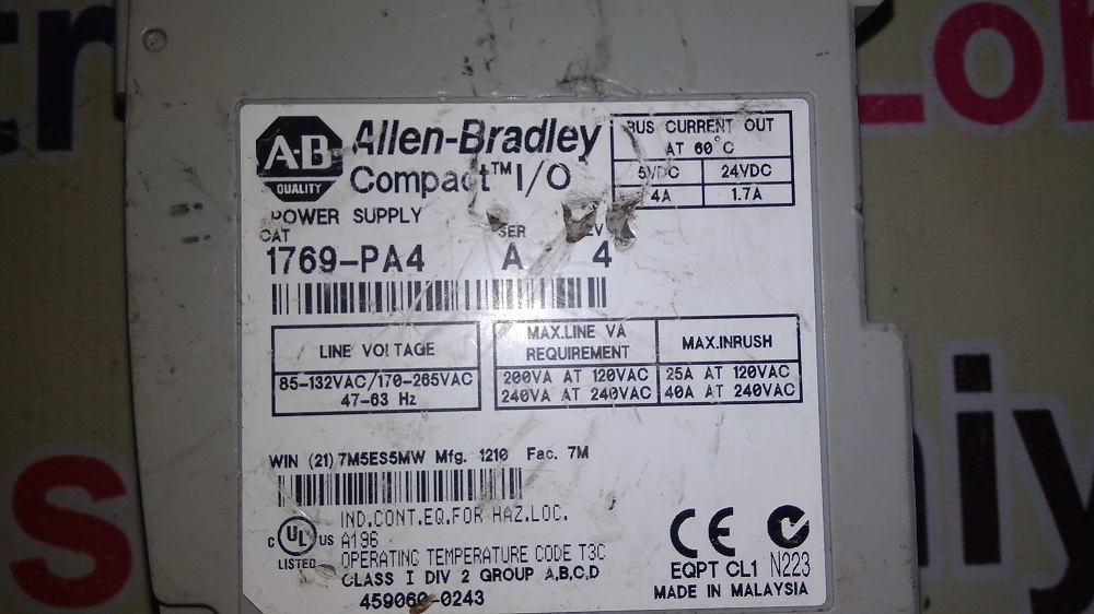 Allen Bradley Power Supple