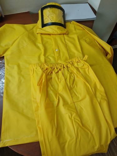 पीवीसी सूट कम्प्लीट (कोट, पैंट और हुड) लिंग: पुरुष