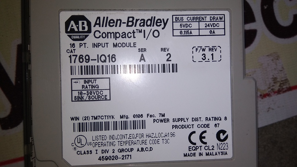 Electric Allen Bradley Input Module