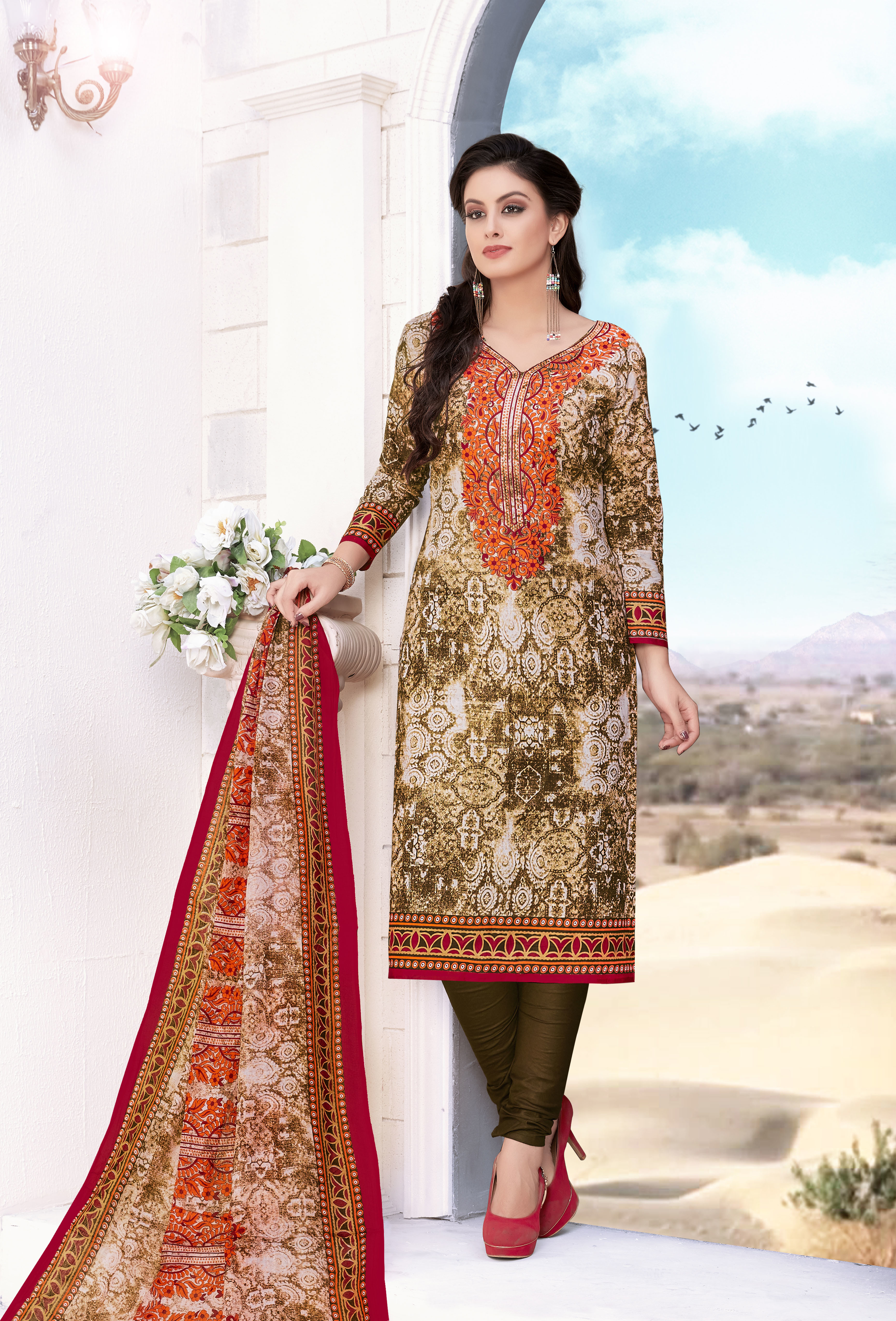 Indian Nargis Cotton Dress Catalog