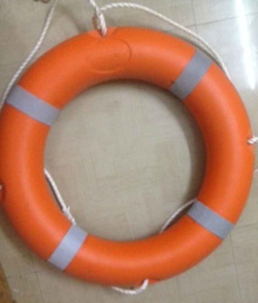 Red And Silver Lifebuoy Ring