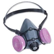 Filtering Half Mask - Silicone Rubber, Pink, Grey, and Black | Safety-Enhanced Protection