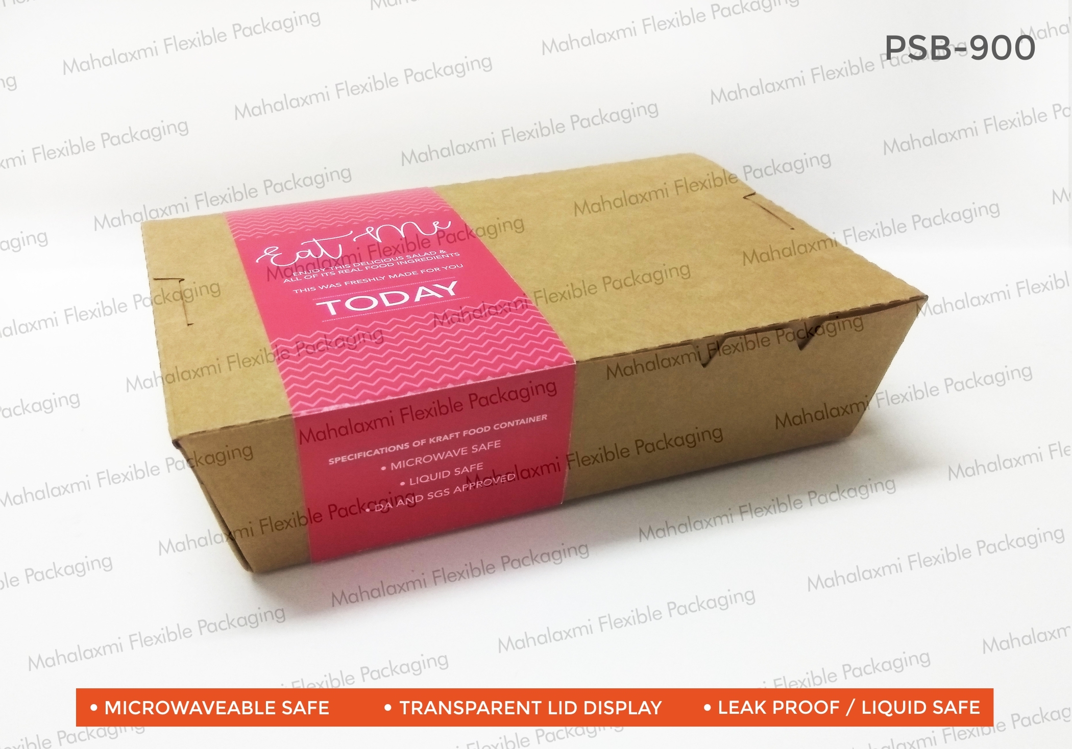 Biodegradable Packaging - 330 Gsm Coated Kraft, 500-1000ml Brown Craft Paper Tray | Microwave Safe, Liquid Safe