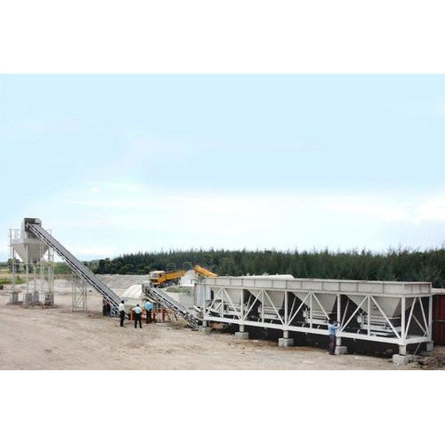 Wet Mix Macadam Plant - Steel, 12m x 10m x 8m | 120 m3/hr Capacity, Twin Shaft Mixer, 250 kW Power, PLC Control System, Efficient Discharge System