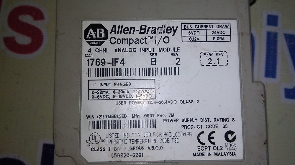 Allen Bradley Analog Input Module