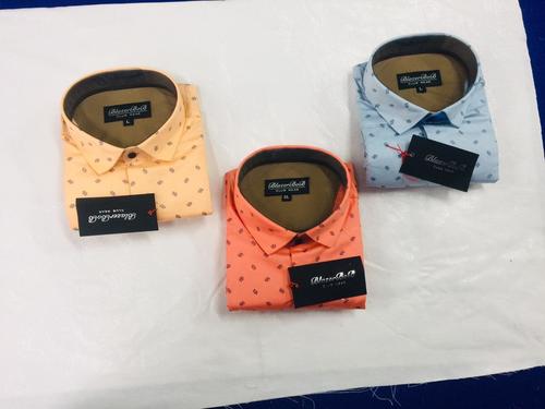 Washable Mens Party Wear Printed Shirt