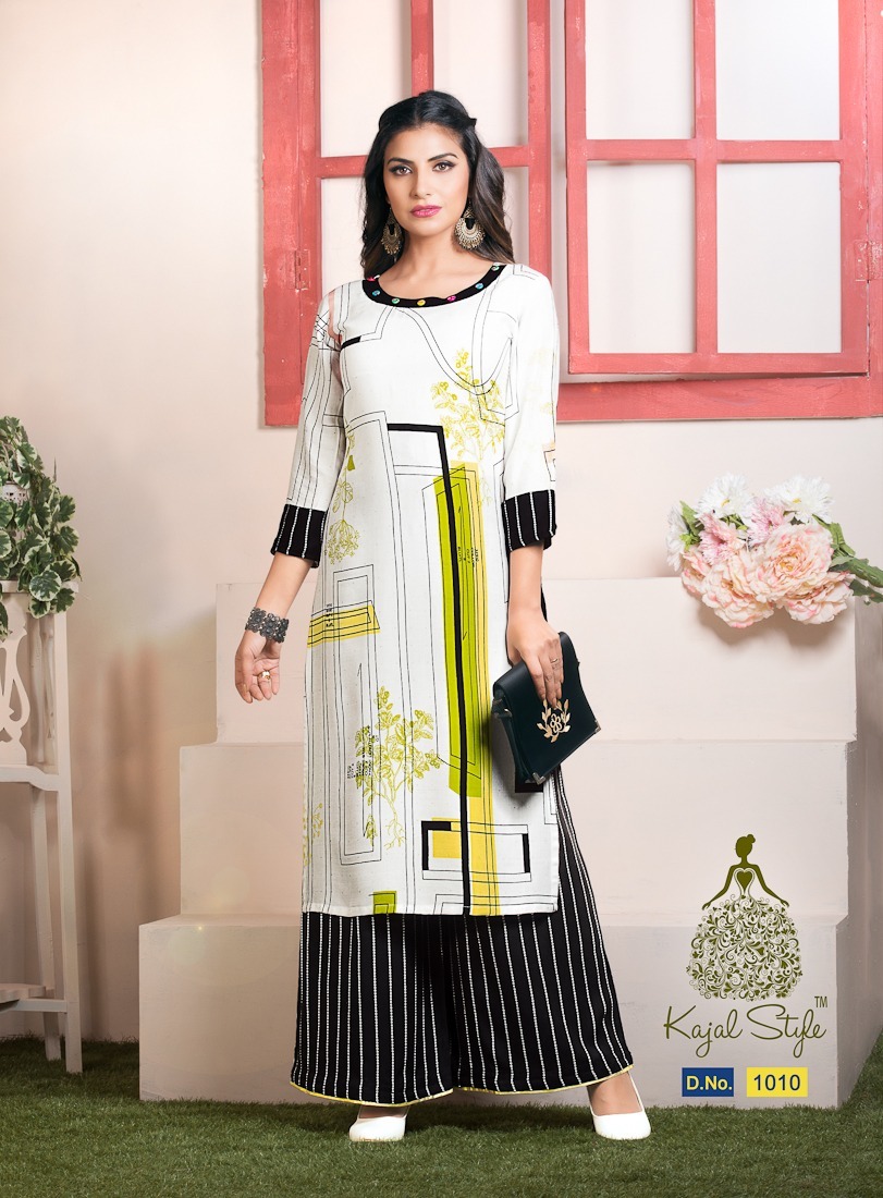 Kurti With Plazo Design Decoration Material: Cloths