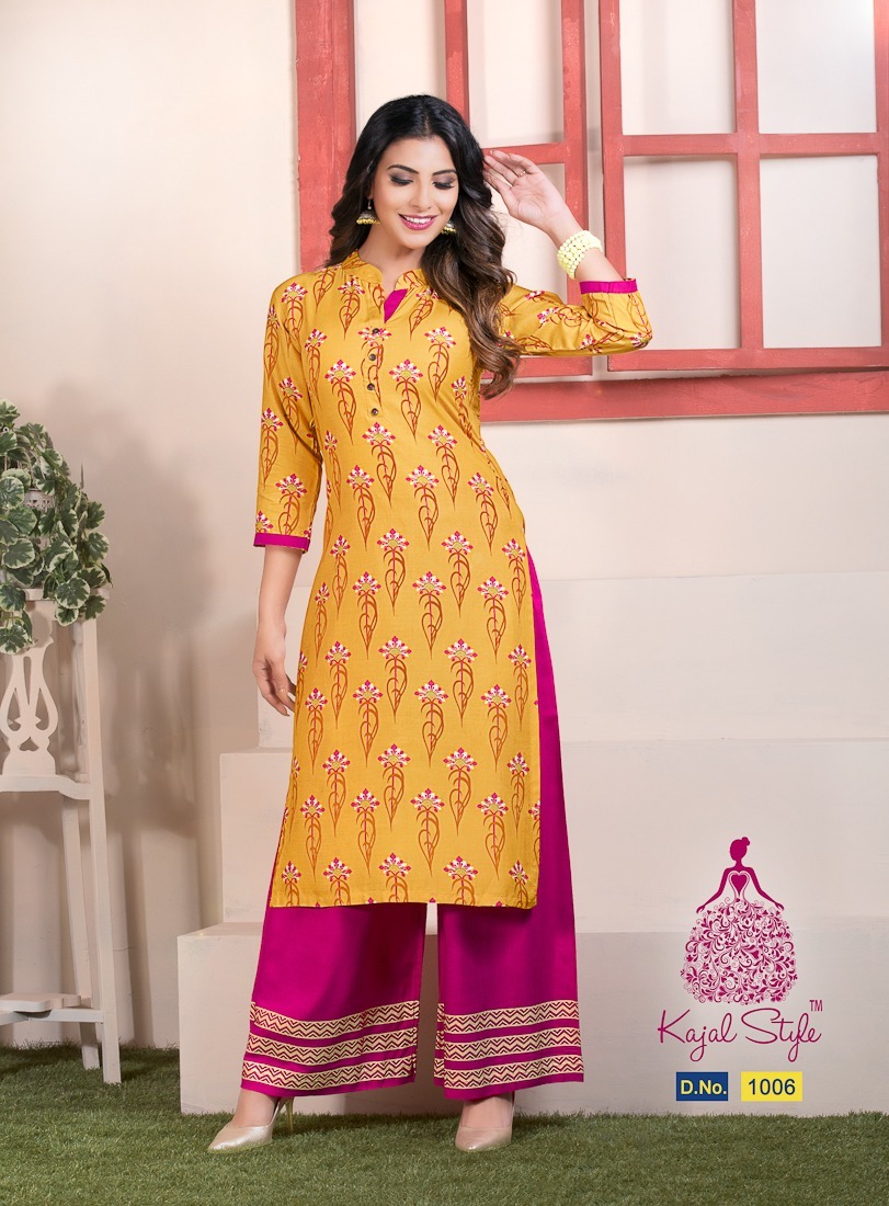 Kurti With Plazo Design Decoration Material: Cloths