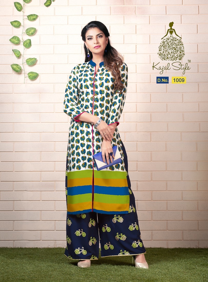 Kurti With Plazo Design Decoration Material: Cloths