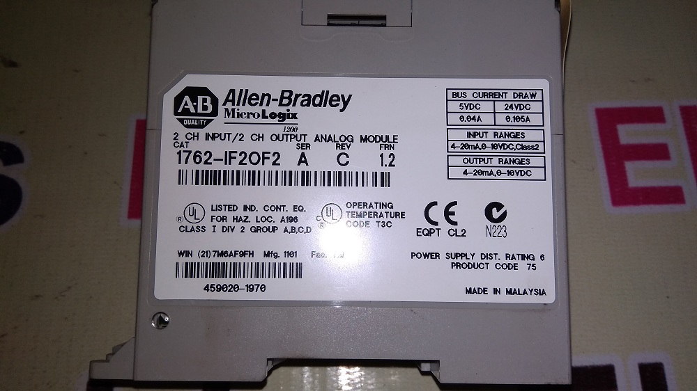 Allen Bradley Analog Input Output Module