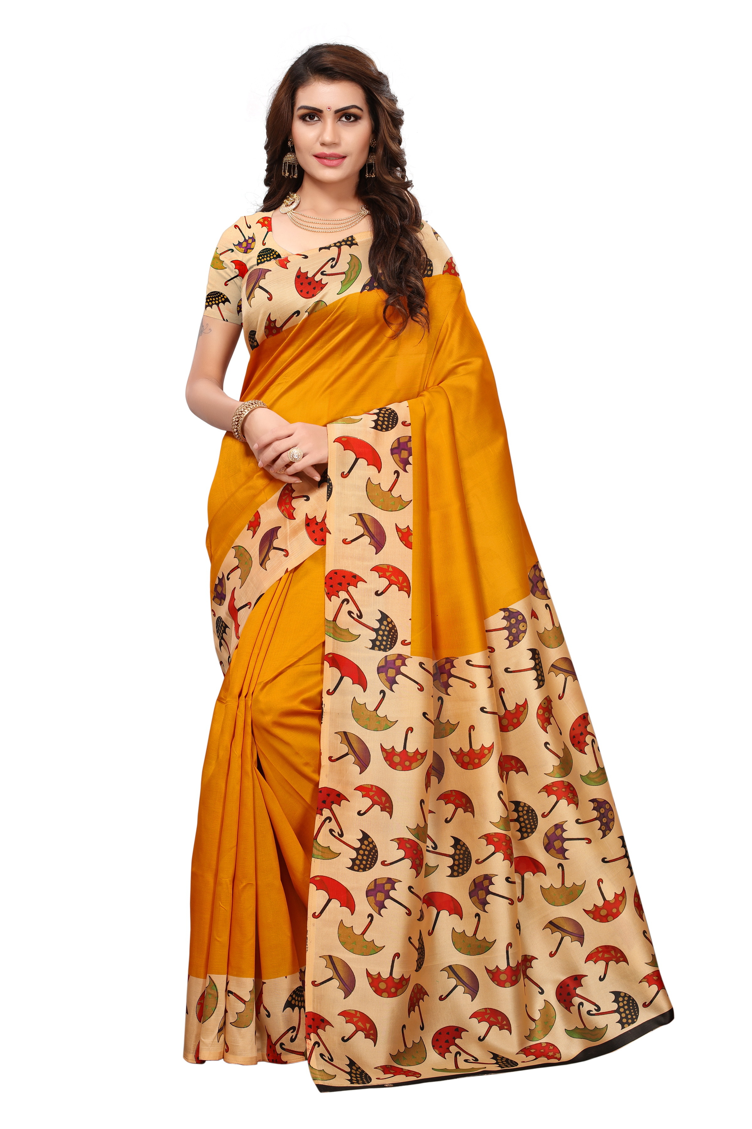 Mysore Silk Saree - 5.5 Mtr Length, 0.8 Mtr Blouse | Black, Green, Red Colors, Printed Pattern, Suitable For Rainy, Spring, Summer, Winter Seasons