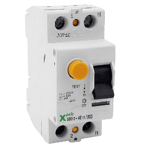 Protection Mcb and Rccb - 2 Pole, 16A-63A, 240V | White, Three Phase, Low Maintenance, High Durability, Instant Current Cut-off, Long Operational Life, Indoor and Outdoor Use