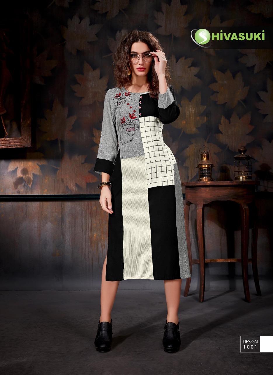 Embroiderd Designer Heavy Straight Kurtis