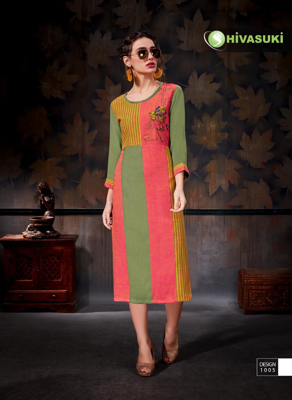 Embroiderd Designer Heavy Straight Kurtis