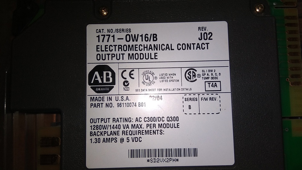 Allen Bradley Output Module