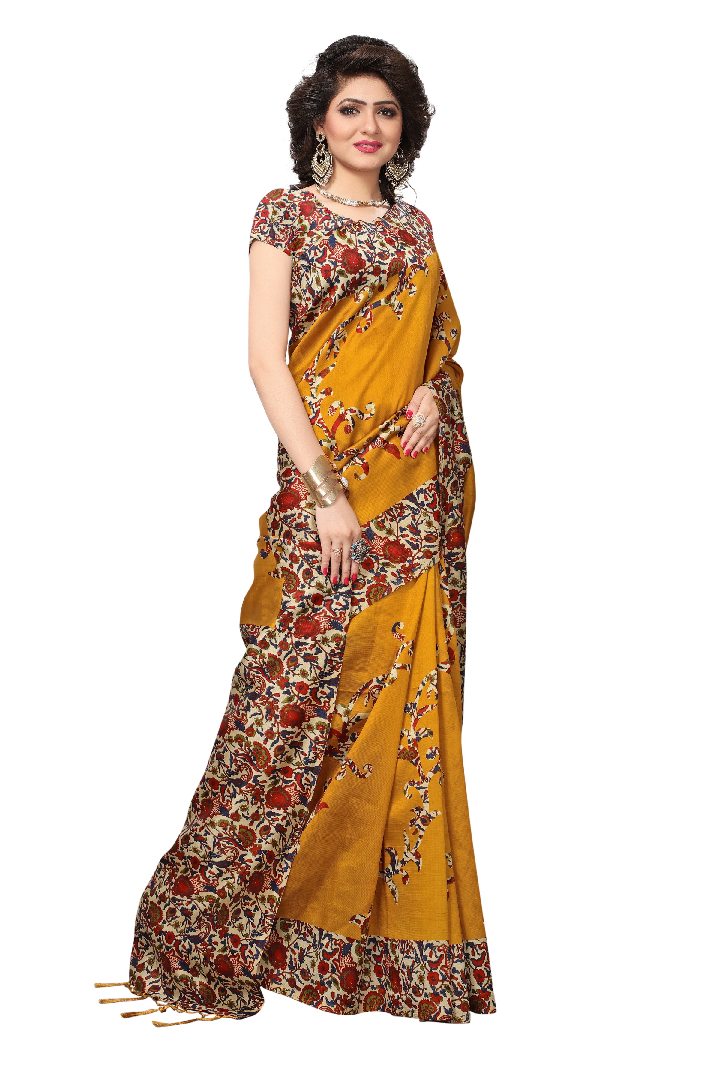 Silky Mysore Saree - 5.5 Mtr Length, 0.8 Mtr Blouse Length | Multicolour Art Silk, Printed, Suitable For All Seasons
