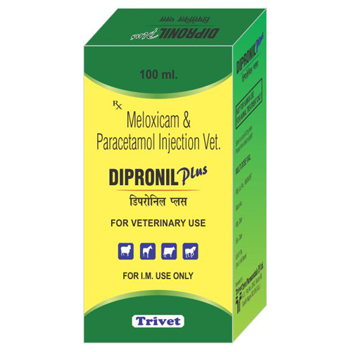 Meloxicam Paracetamol Injection - Anti-Inflammatory and Analgesic Solution | For Cats, Dogs, Horses, Cattle, Aquatic Animals, and More, Store in Cool Place