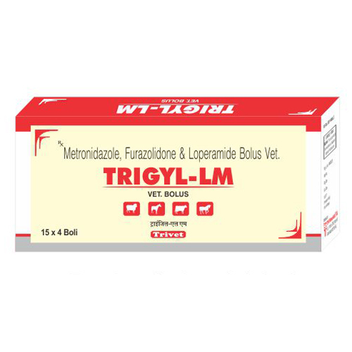 Trigyl Metronidazole Furazolidone  Loperamide Bolus Ingredients: Animal Extract