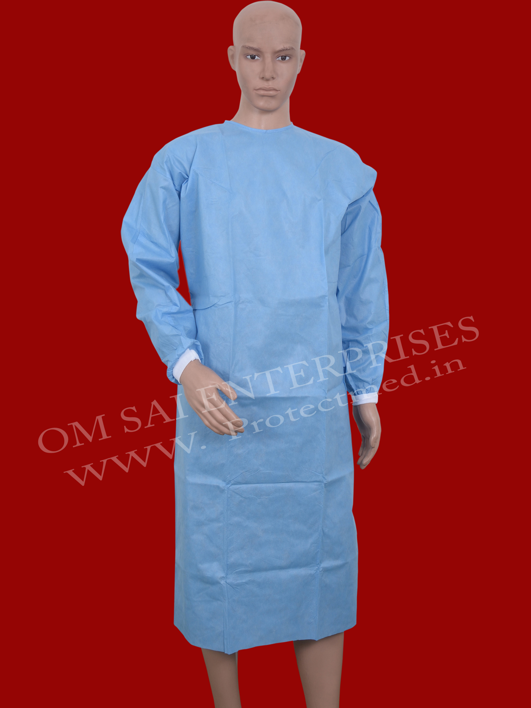 Disposable Surgeon Gown - Plastic Material, Available In All Sizes | Non-woven Style, Disposable Type, Cuffless Design