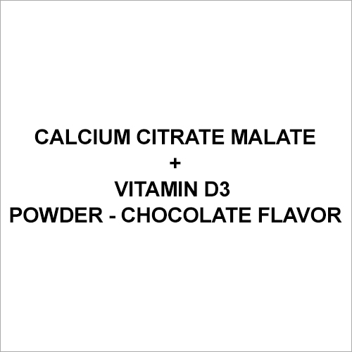 Calcium Citrate Malate Application: Flavour-Chocolate