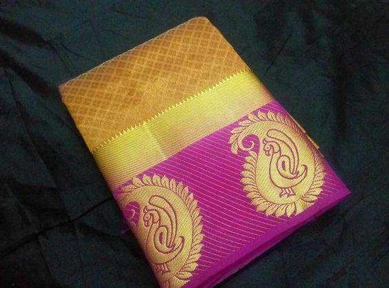 New Designer Kanjivaram Saree - Kanjivaram Silk, 5.5 Mtr Length, 0.8 Mtr Blouse | Multi-colour, Art Silk, Plain Pattern, Suitable For All Seasons