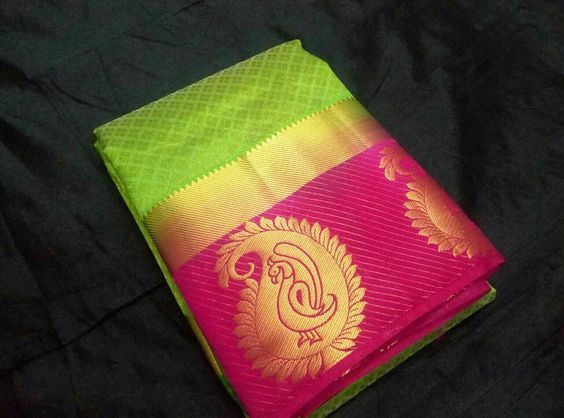 New Designer Kanjivaram Saree - Kanjivaram Silk, 5.5 Mtr Length, 0.8 Mtr Blouse | Multi-colour, Art Silk, Plain Pattern, Suitable For All Seasons