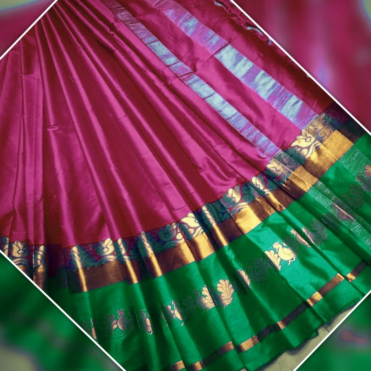 Cotton Silk Sarees - 5.5 Mtr Length, 0.8 Mtr Blouse | Multicolour Printed Fabric, Suitable For Rainy, Spring, Summer, Winter Seasons
