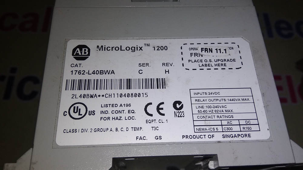High Voltage Allen Bradley Plc
